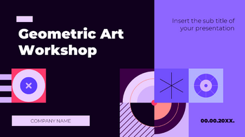 Geometric Art Workshop Free Google Slides PowerPoint Templates