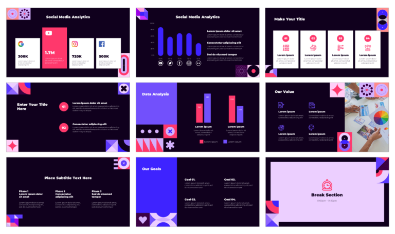Geometric Art Workshop Free Google Slides PowerPoint Templates