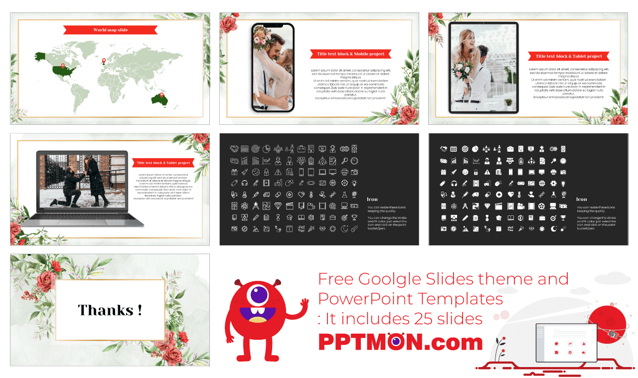 Happy Marriage Presentation Background Design