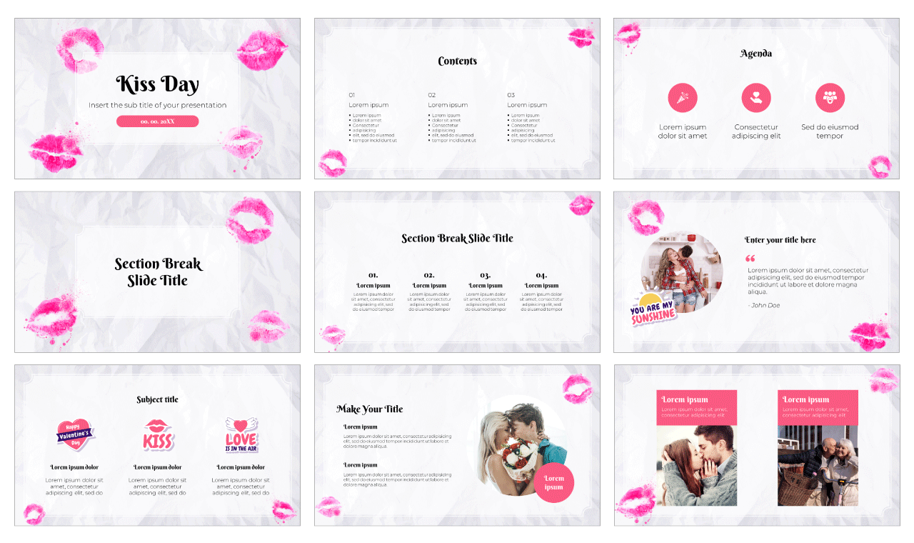 Kiss Day Free Google Slides Themes PowerPoint Templates