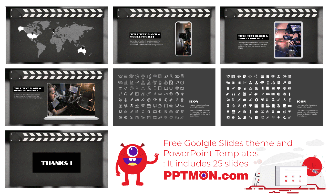 Movie Clapper Board Free Google Slides Themes Templates