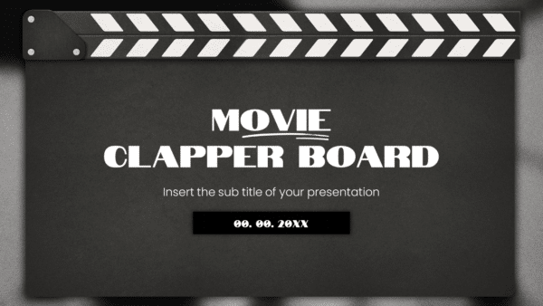 Movie Clapper Board Google Slides Themes PowerPoint Templates