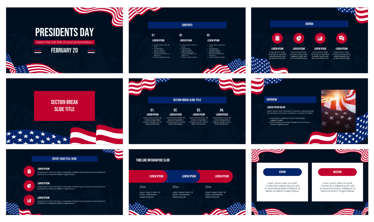 Presidents Day 2023 Google Slides Themes PowerPoint Templates