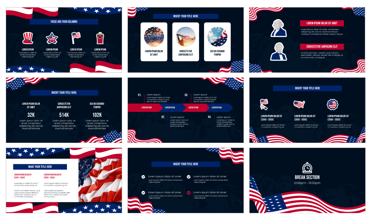 Presidents Day Google Slides PowerPoint Templates Free Download