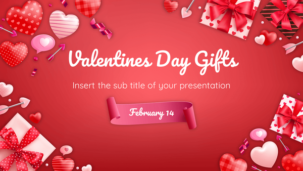 Valentines Day Gifts Google Slides Themes PowerPoint Templates