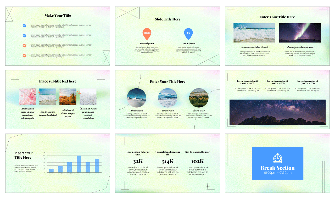 Aesthetic Good Vibe PowerPoint Templates Free Download
