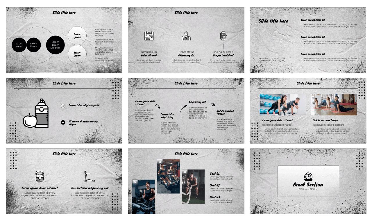 Athletic Training Google Slides PowerPoint Template Free Download
