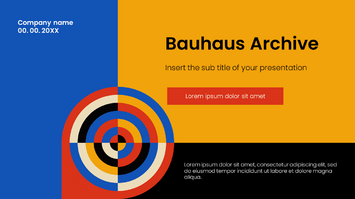 Bauhaus Archive Free Google Slides Theme PowerPoint Template