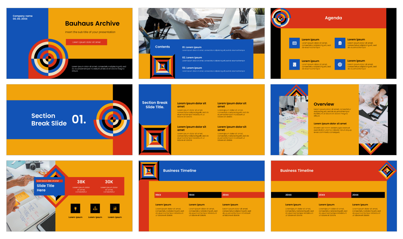 Bauhaus Free Google Slides Theme and PowerPoint Template