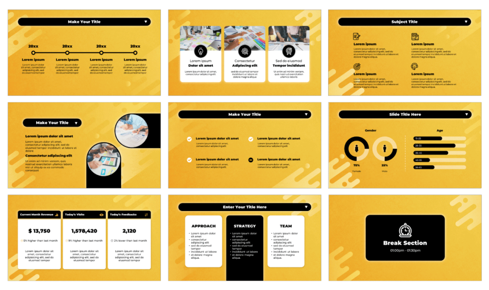 Business Management Google Slides Theme PowerPoint Template