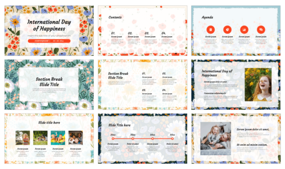 International Day of Happiness Google Slides PowerPoint Template