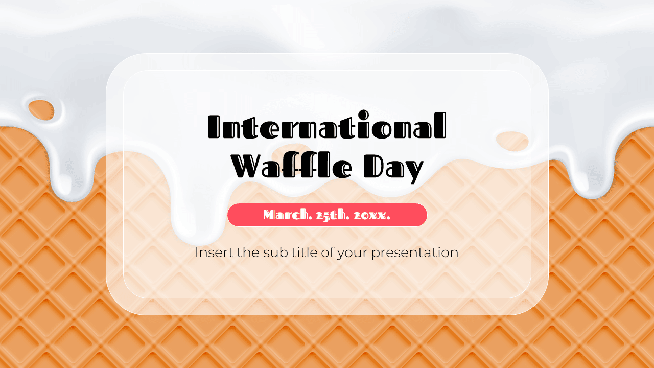 International Waffle Day Free Google Slides PowerPoint Templates