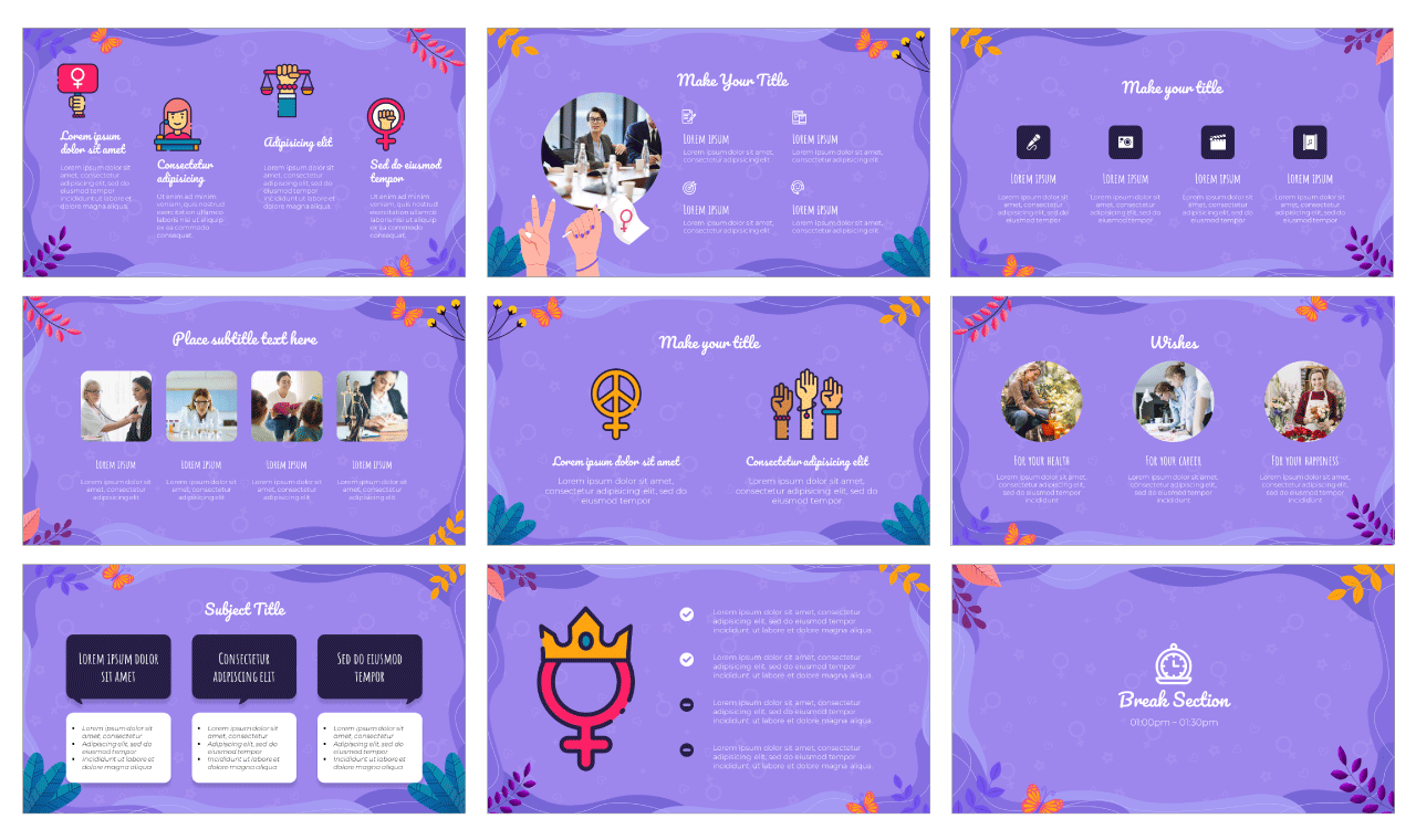 International Women's Day Free Google Slides PowerPoint Template