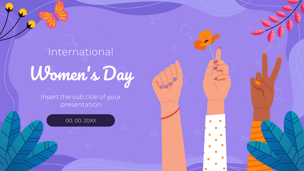 International Women's Day Google Slides PowerPoint Template