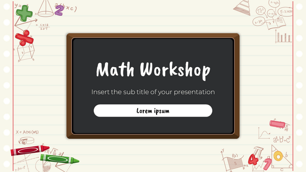 Math Education Workshop Google Slides PowerPoint Templates