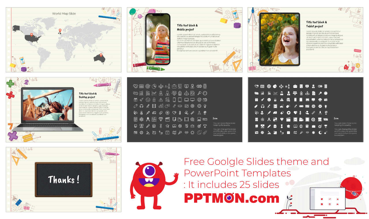 Math Education Workshop PowerPoint Templates Free Download