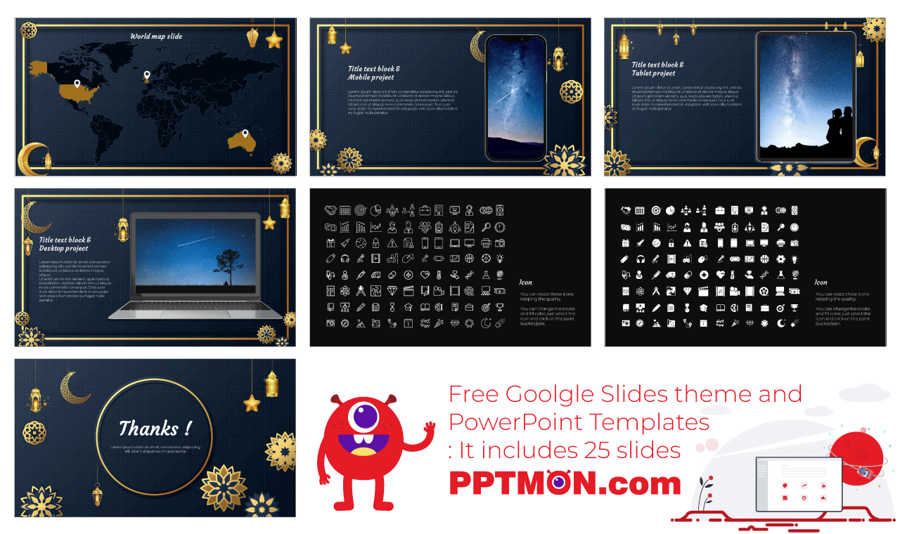 Ramadan Kareem Google Slides PowerPoint Presentation Design