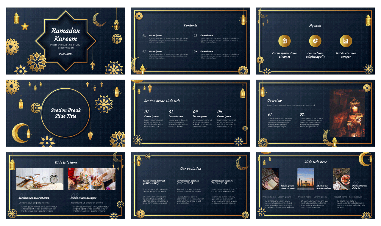 Ramadan Kareem Google Slides Theme PowerPoint Template