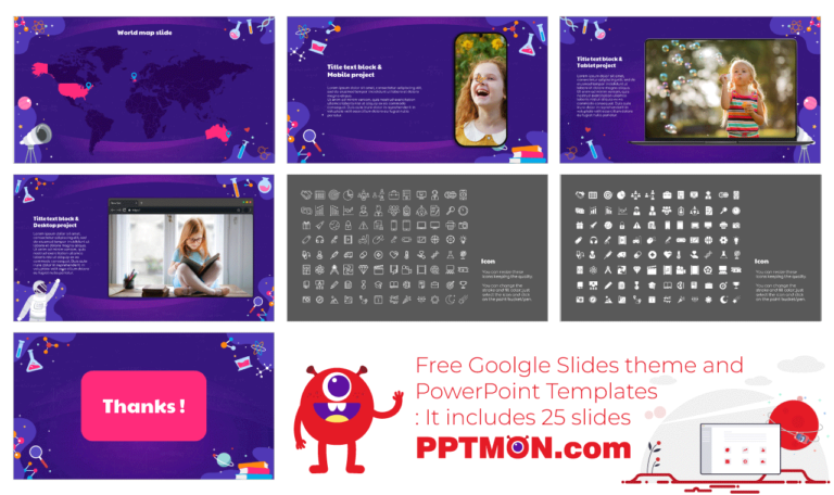 Science Education Google Slides Theme PowerPoint Template