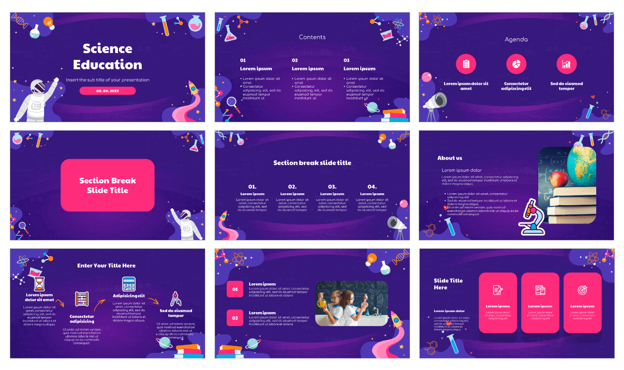 Science Education Google Slides Theme and PowerPoint Template