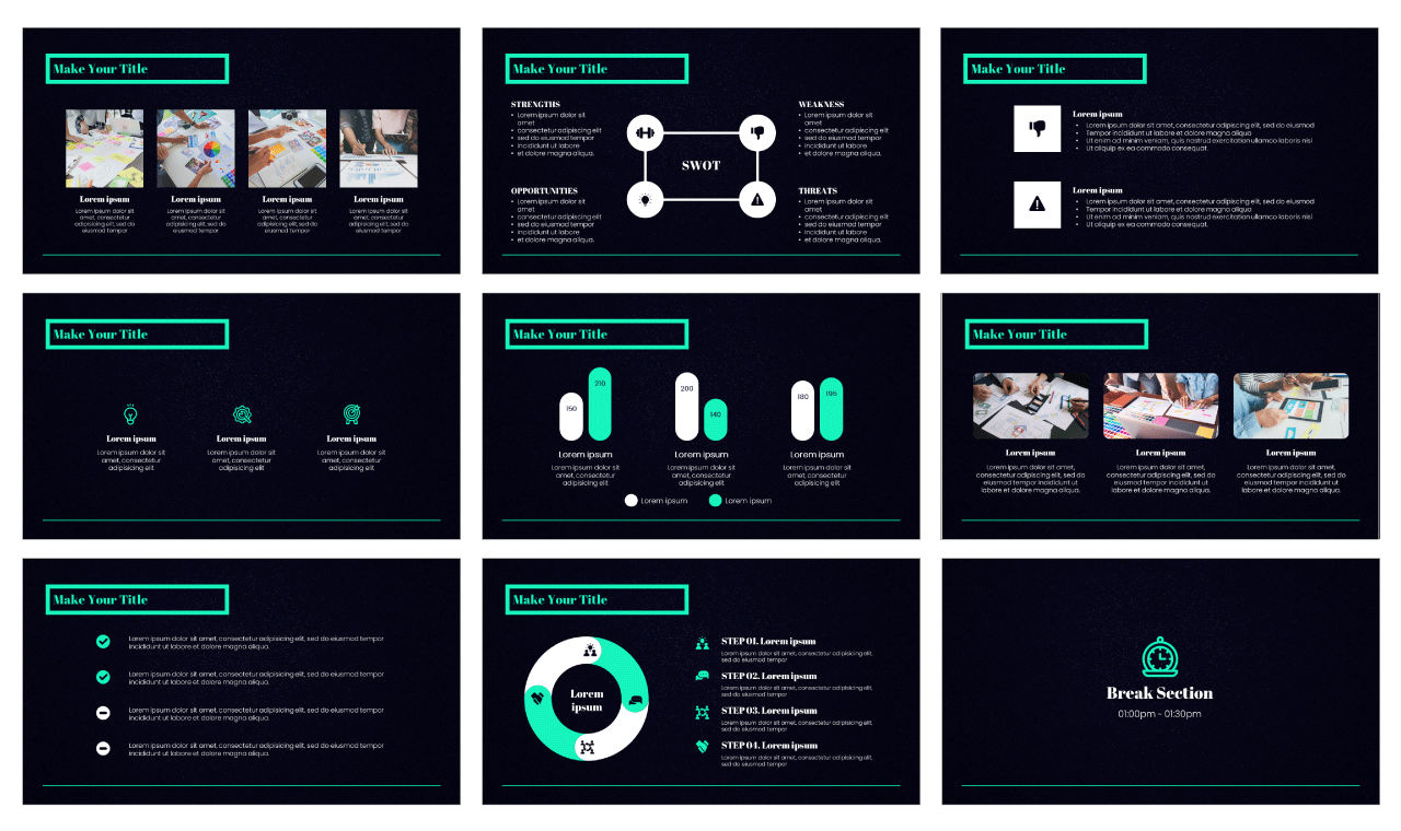 Simple Consulting Report Google Slides PowerPoint Template Download