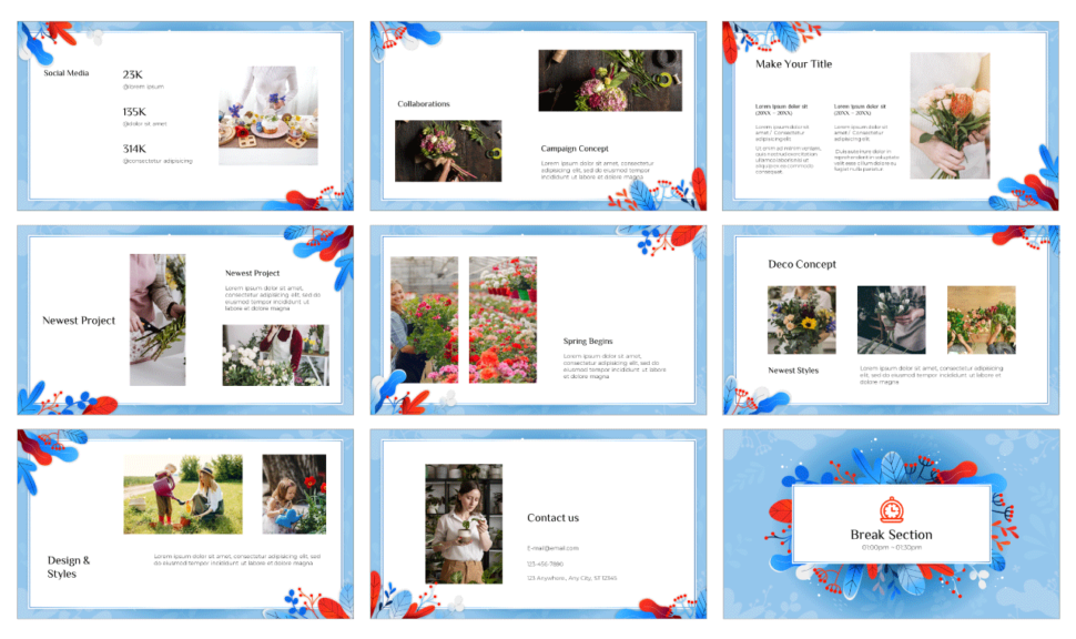 Spring Begins Free Google Slides Theme PowerPoint Template