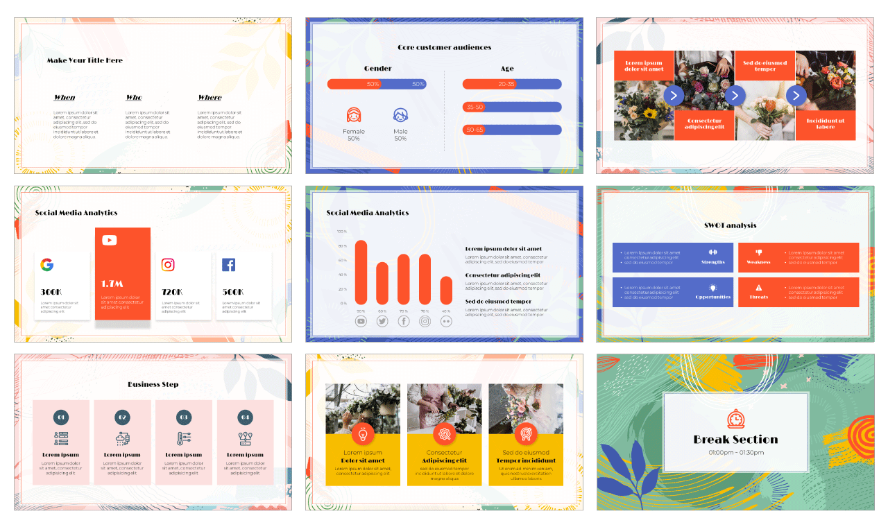 Spring Sales Google Slides PowerPoint Template Free Download