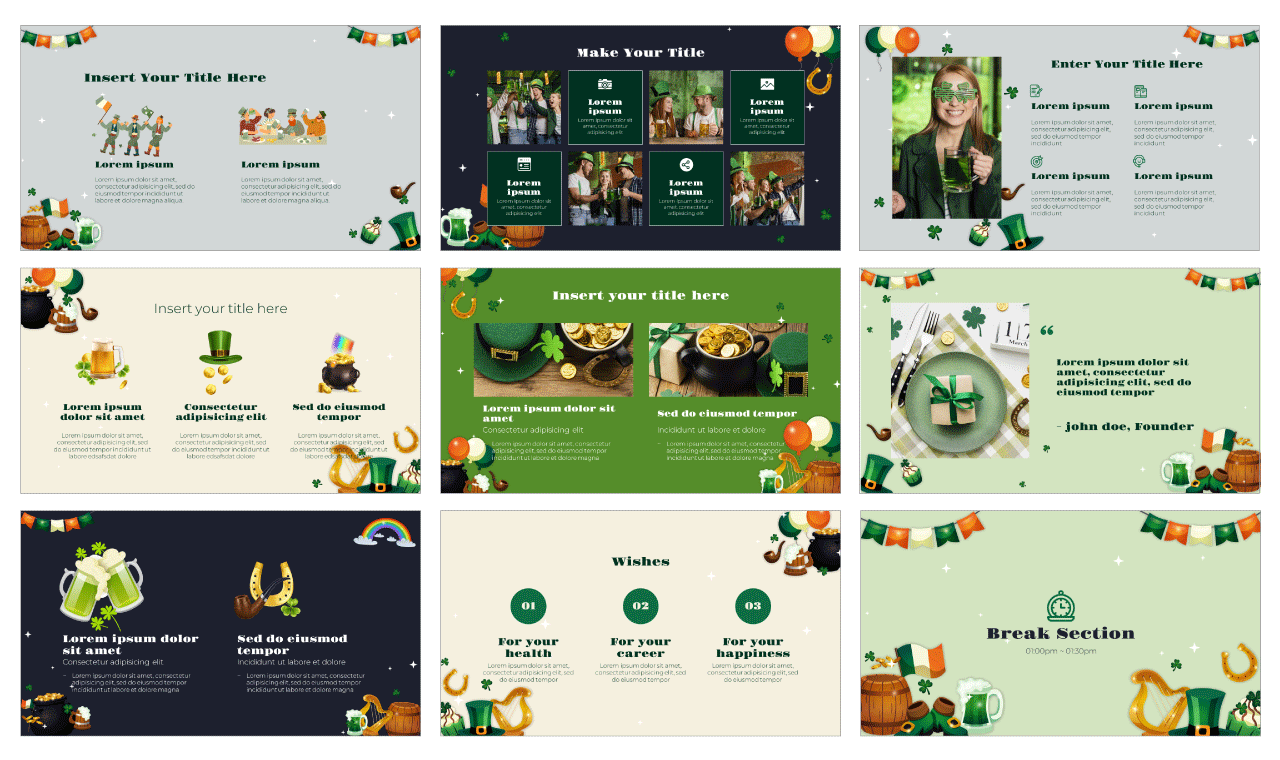 St. Patrick's Day Google Slides PowerPoint Template Free Download
