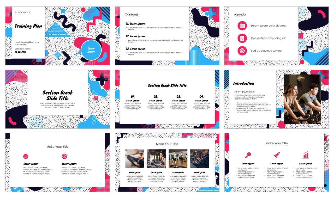 Training Plan Diagram Template for PowerPoint & Google Slides