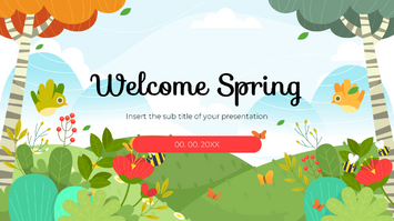 Welcome Spring Free Google Slides Theme PowerPoint Template