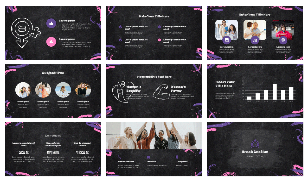 Women's Day Google Slides PowerPoint Template Free Download