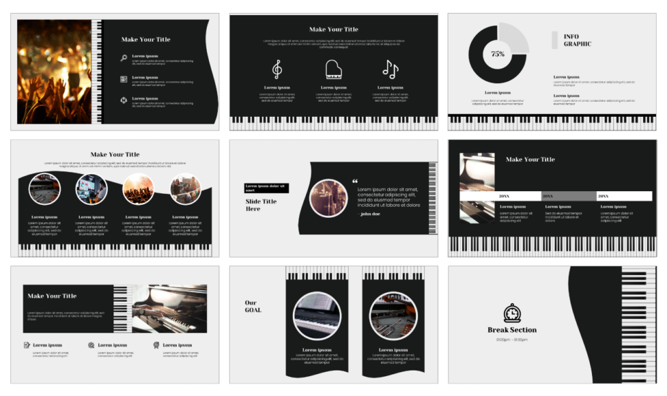 World Piano Day Free Google Slides Theme PowerPoint Template