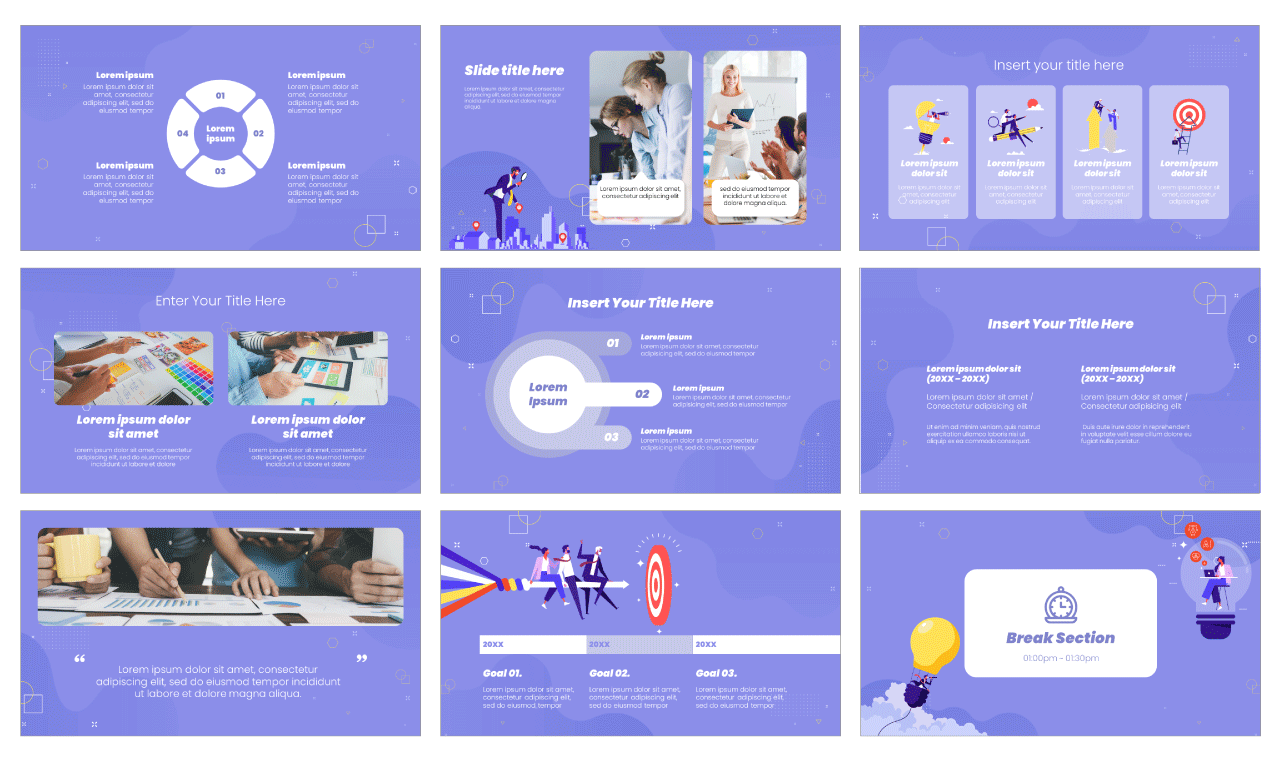Business Vision Google Slides PowerPoint Template Free Download