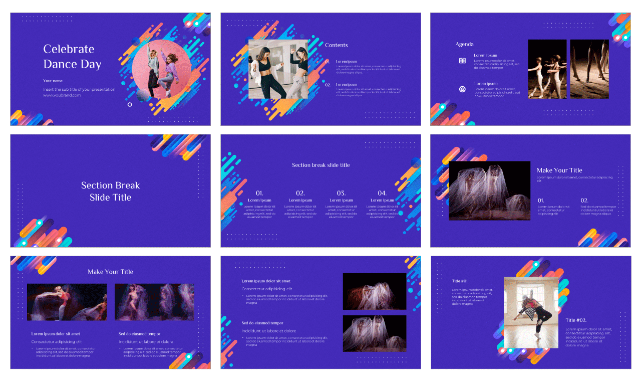 Celebrate Dance Day Google Slides Theme PowerPoint Template