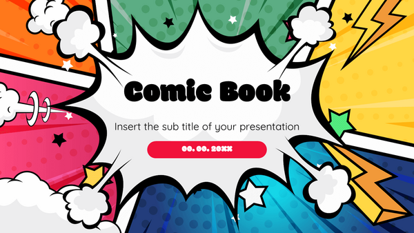 Comic Book Free Google Slides Theme and PowerPoint Template