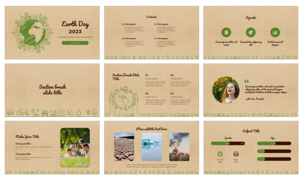 Earth Day 2023 Free Google Slides Themes PowerPoint Templates
