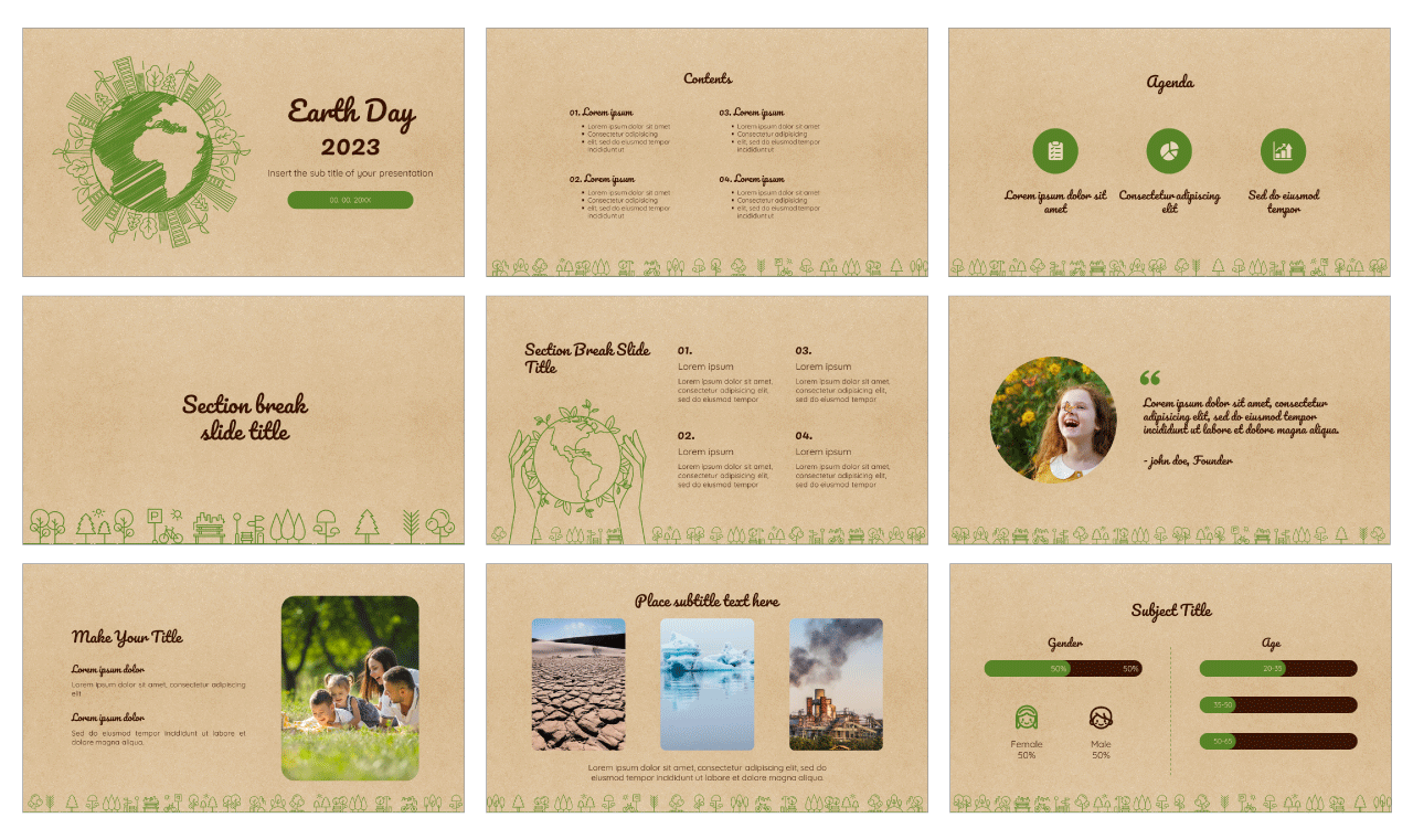 Earth Day 2023 Google Slides Themes PowerPoint Templates