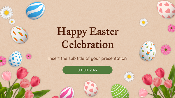 Happy Easter Celebration Free Google Slides PowerPoint Template