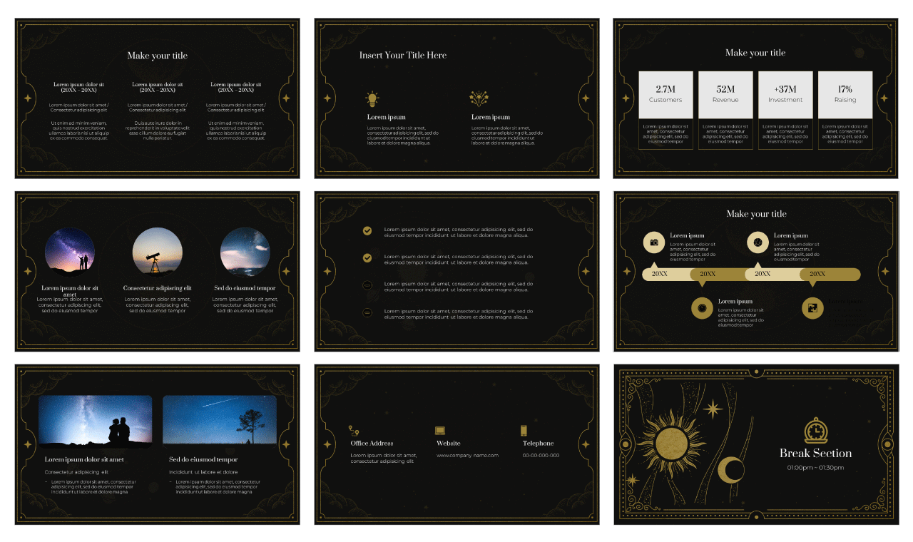 International Astronomy Day PowerPoint Template Free Download