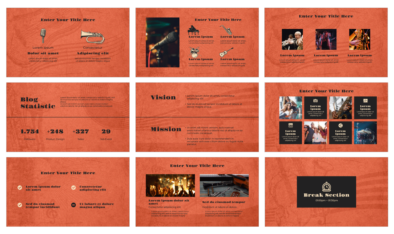 International Jazz Day Google Slides PowerPoint Template Free Download