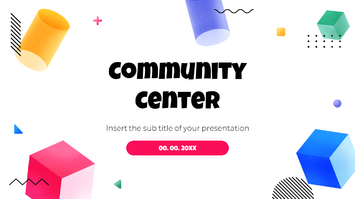 Simple Community Center Google Slides PowerPoint Template