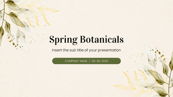 Spring Botanicals Free Google Slides Theme PowerPoint Template