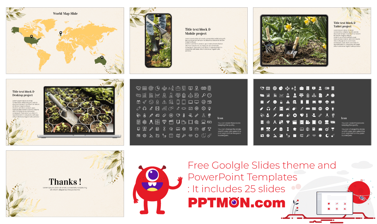 Spring Botanicals Google Slides PowerPoint Presentation Design