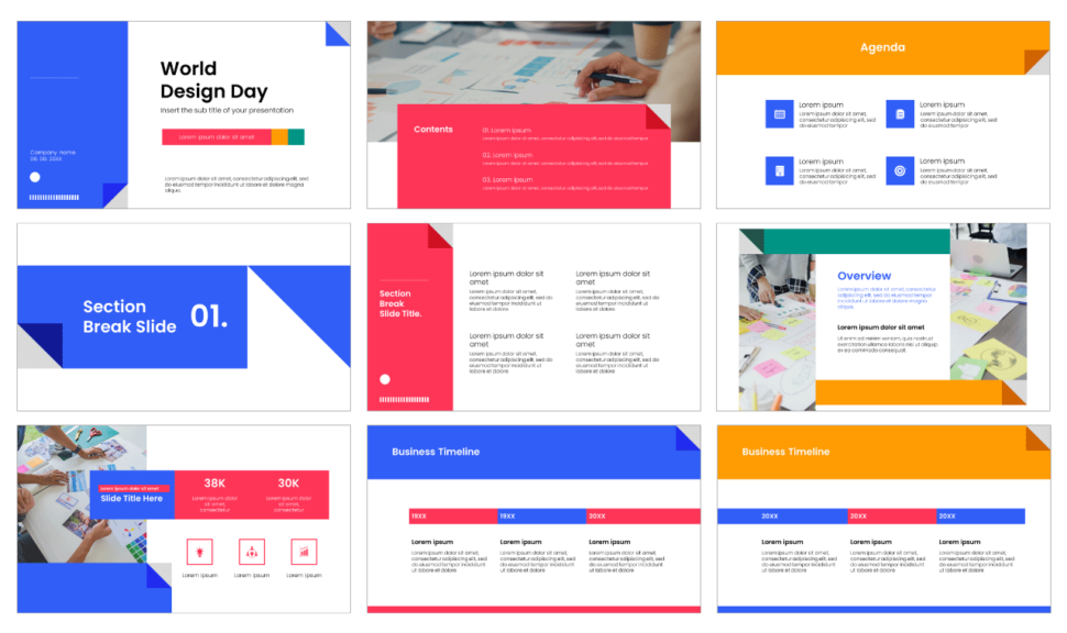 World Design Day Free Google Slides Theme PowerPoint Template