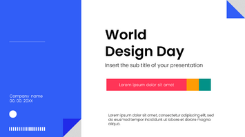 World Design Day Free Google Slides Theme PowerPoint Template