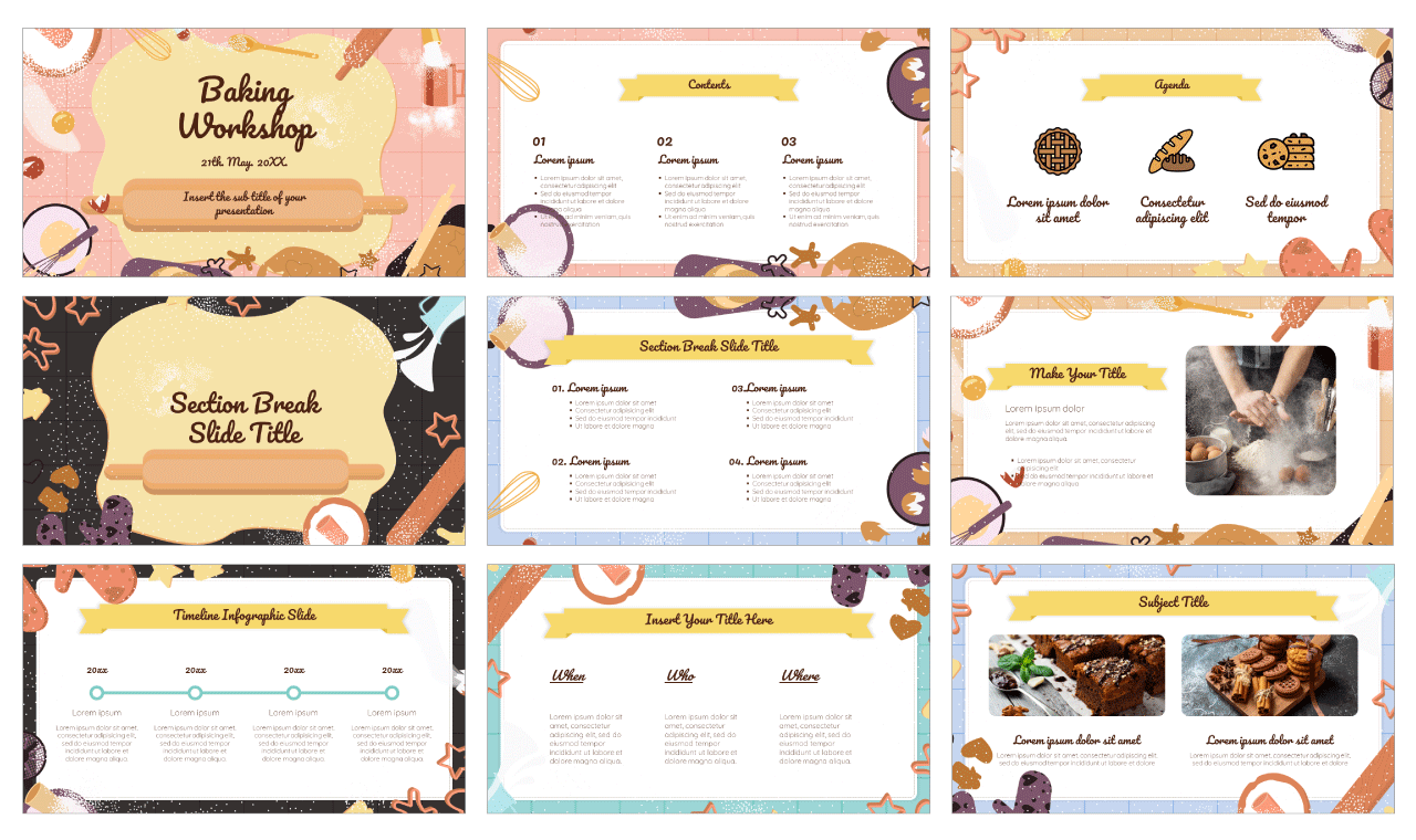 Baking Workshop Free Google Slides PowerPoint Template