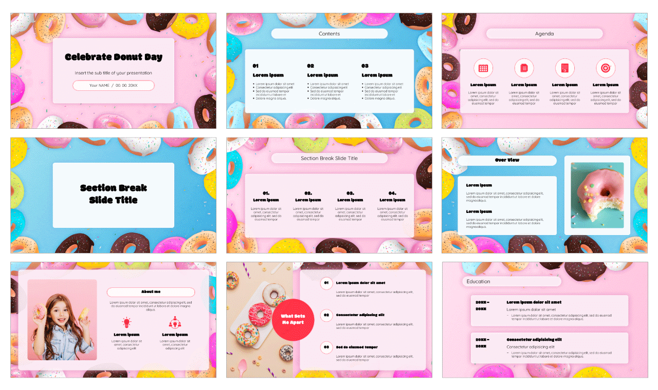 Celebrate Donut Day Free Google Slides PowerPoint Template