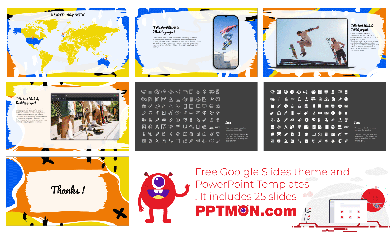 Inspirational Postcard Google Slides PowerPoint Presentation Design