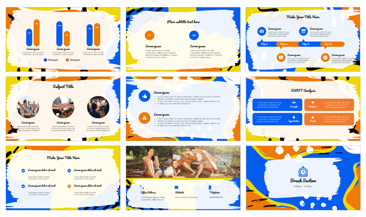 Inspirational Postcard Google Slides PowerPoint Template Free Download