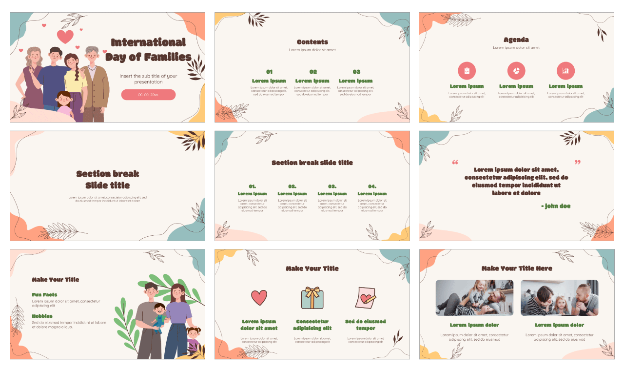 International Day of Families Free Google Slides PowerPoint Template